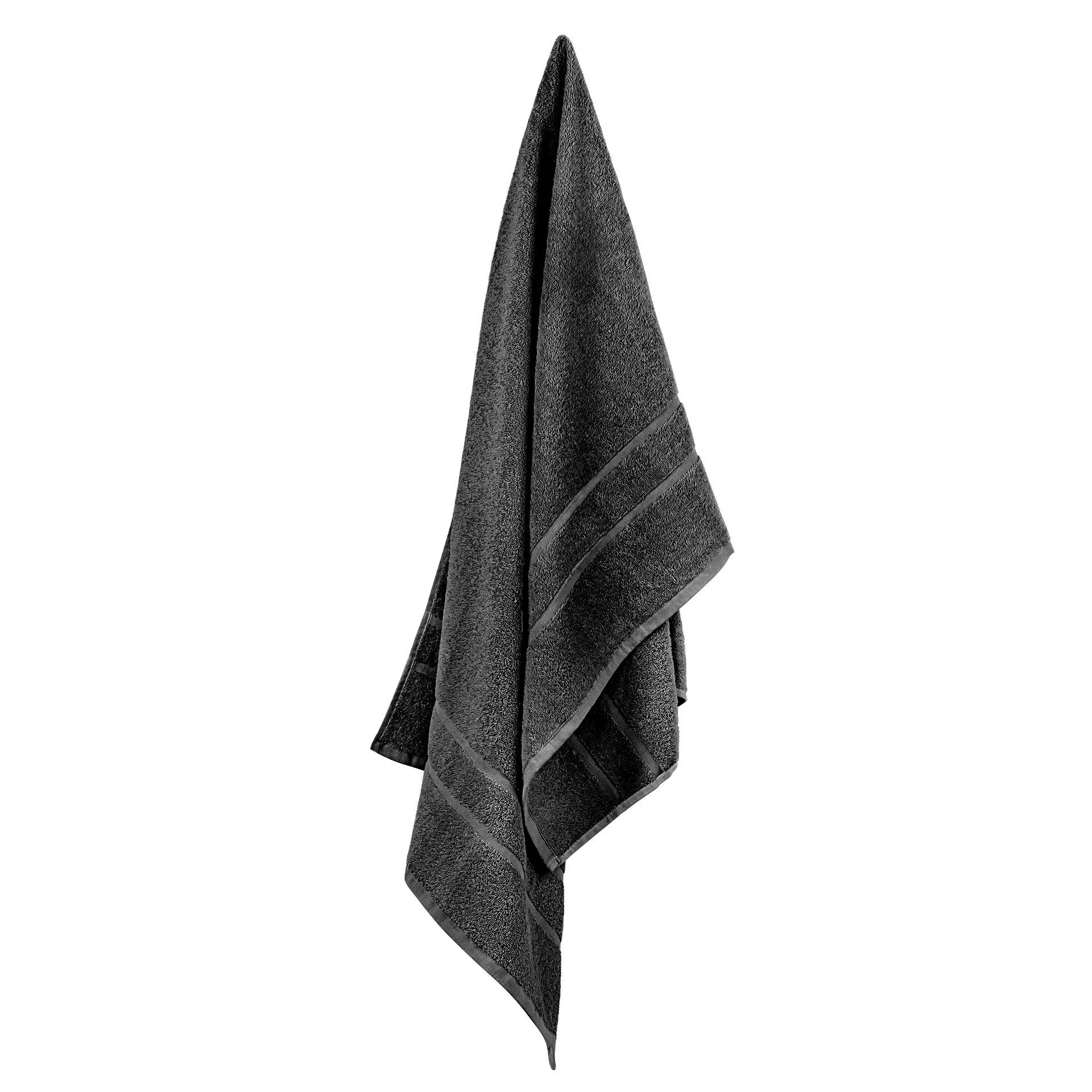 STICKANDSHINE Frottee-Handtücher – Farbe Schwarz, 100% Baumwolle, 500 g/m²